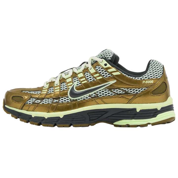 Nike Nike P 6000 Breathable Low top Casual Running Shoes Men's Gold