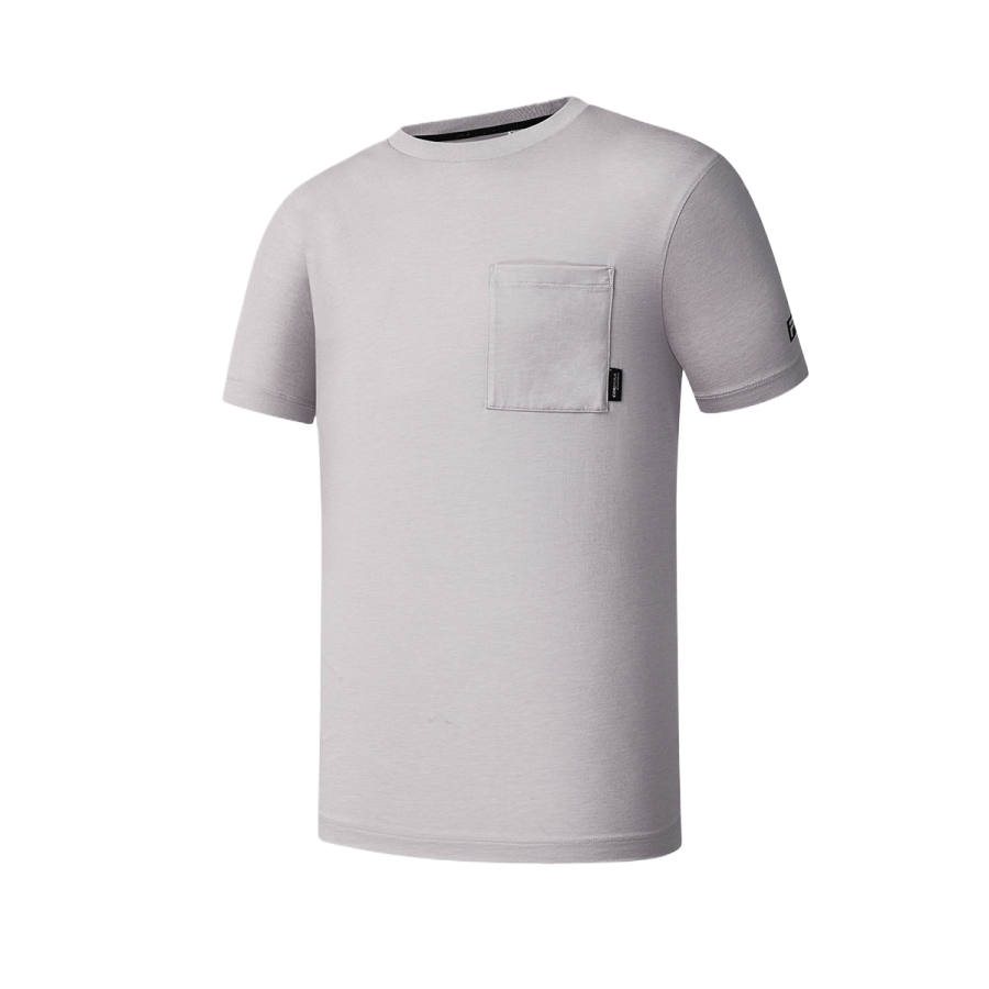 FILA T Shirts Men's Cherry Blossom Gray Crew Neck Moderate