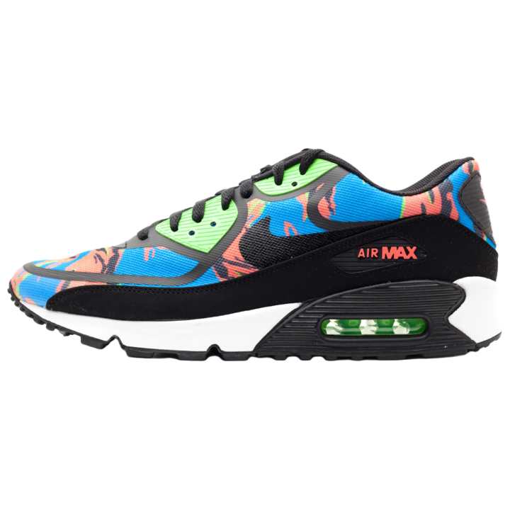 Nike Nike Air Max 90 Running Shoes Men's Black Blue Green