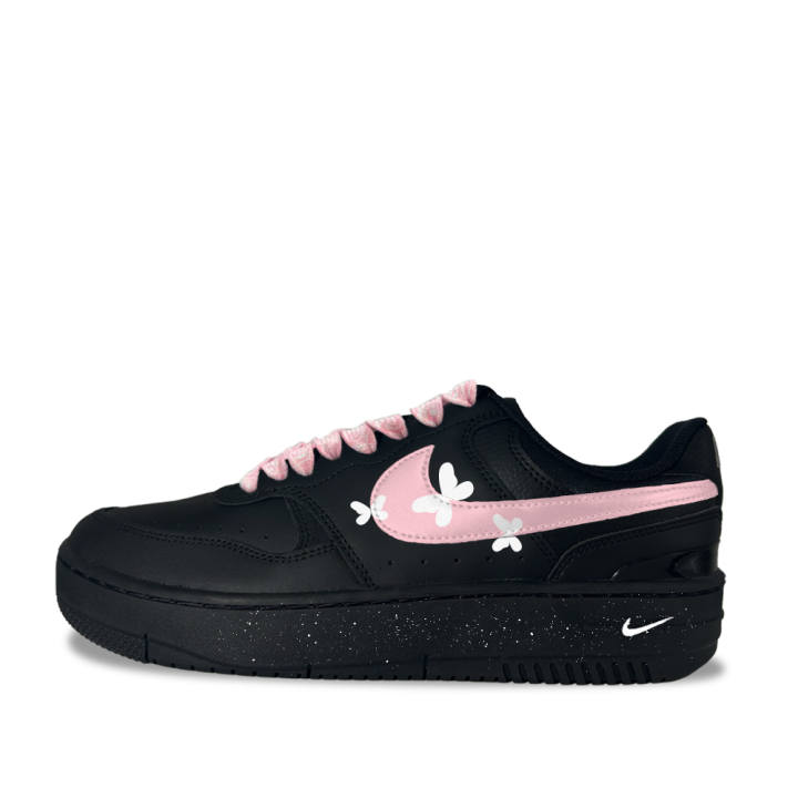 Nike Nike Gamma Force Pink Butterfly Star Synthetic Leather Low top Skateboard Shoes Women's Black