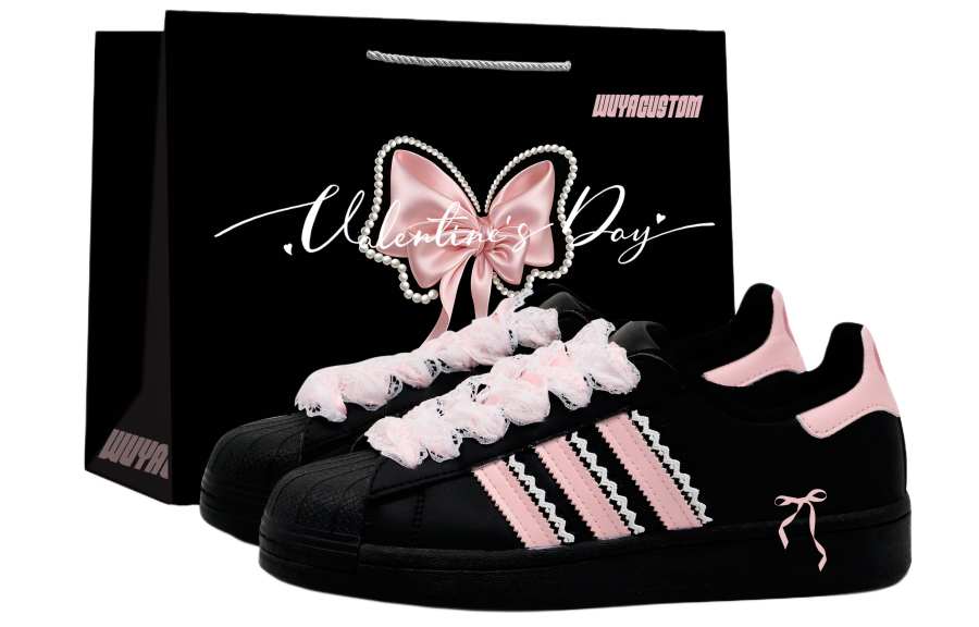 Adidas Originals Superstar 2 Crow Made, Ink Ballet, Special Shopping Bag, Valentine's Day Limited Edition, Fall Winter