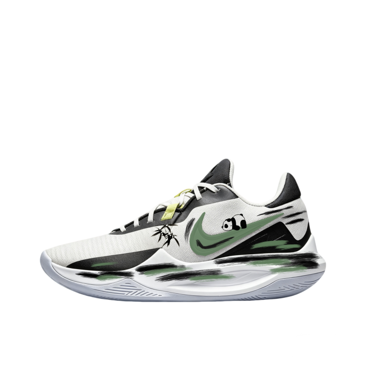 Nike Nike Precision 6 Cushioning Slip Resistant Abrasion Resistant Low top Men's Basketball Shoes Men's Black White