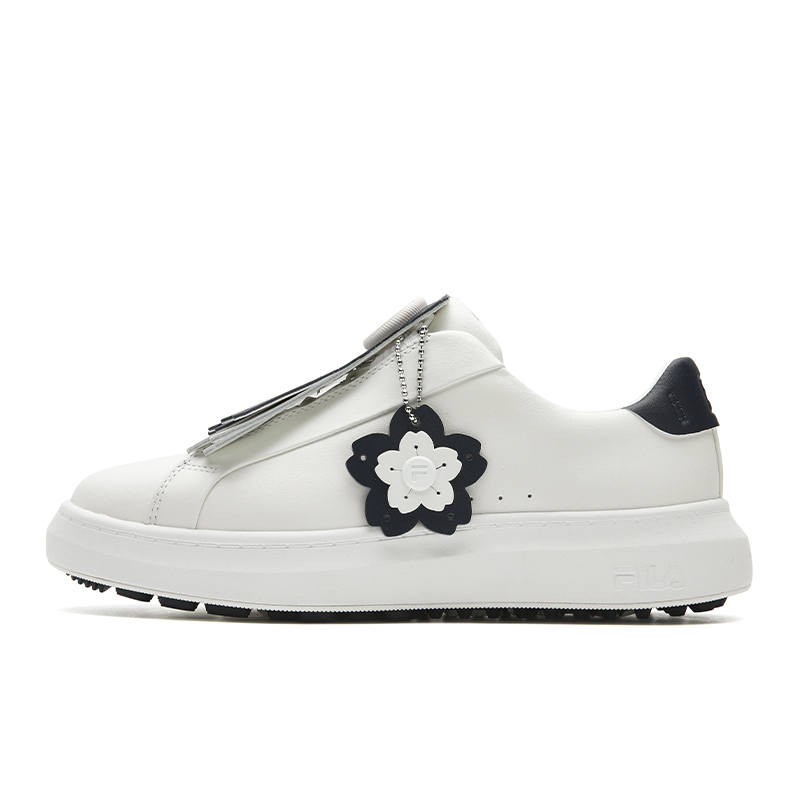 FILA GF 1911 Trainer Abrasion Resistant Lightweight Breathable Low top Golf Shoes Women's Bright White/Sea Blue