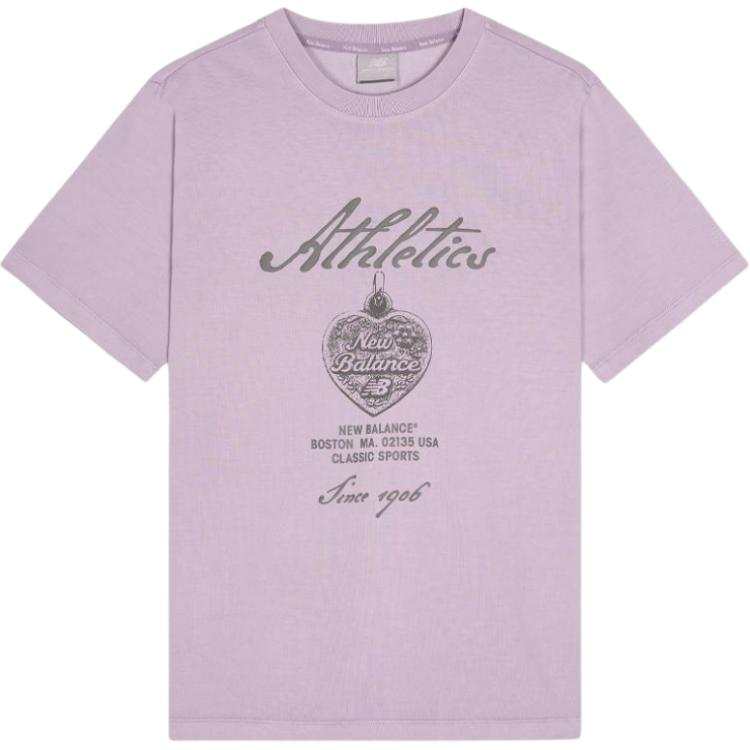 New Balance New Balance T Shirts Women's Light Purple Crew Neck