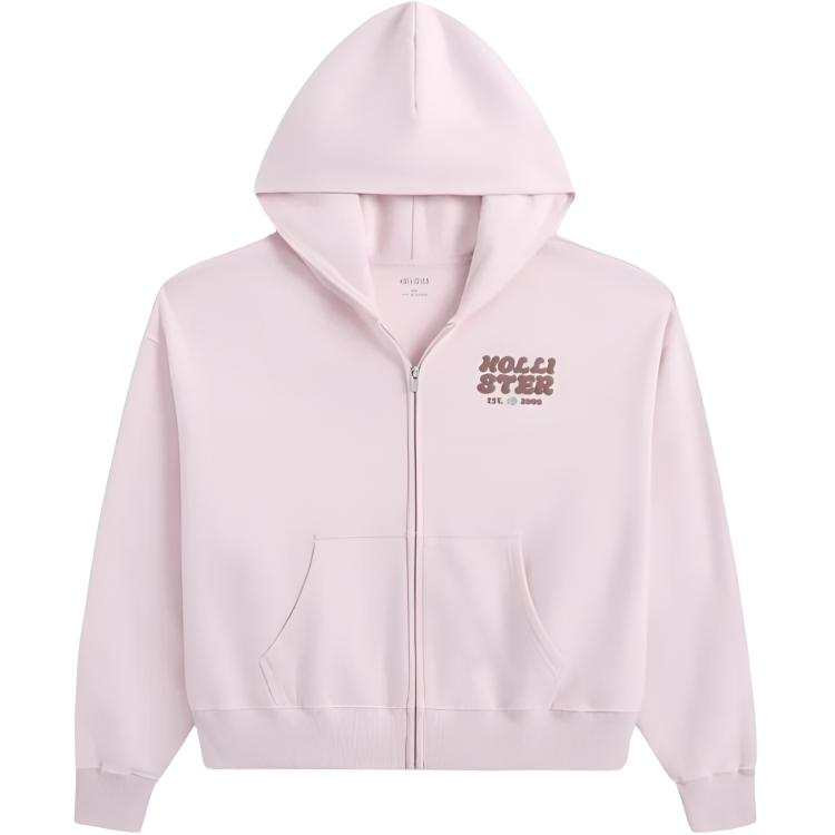 Hollister/ Sweatshirts Women's Pink Hooded Moderate