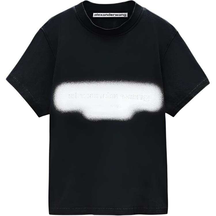 Alexander Wang Reflective Halo Print Logo T-Shirt