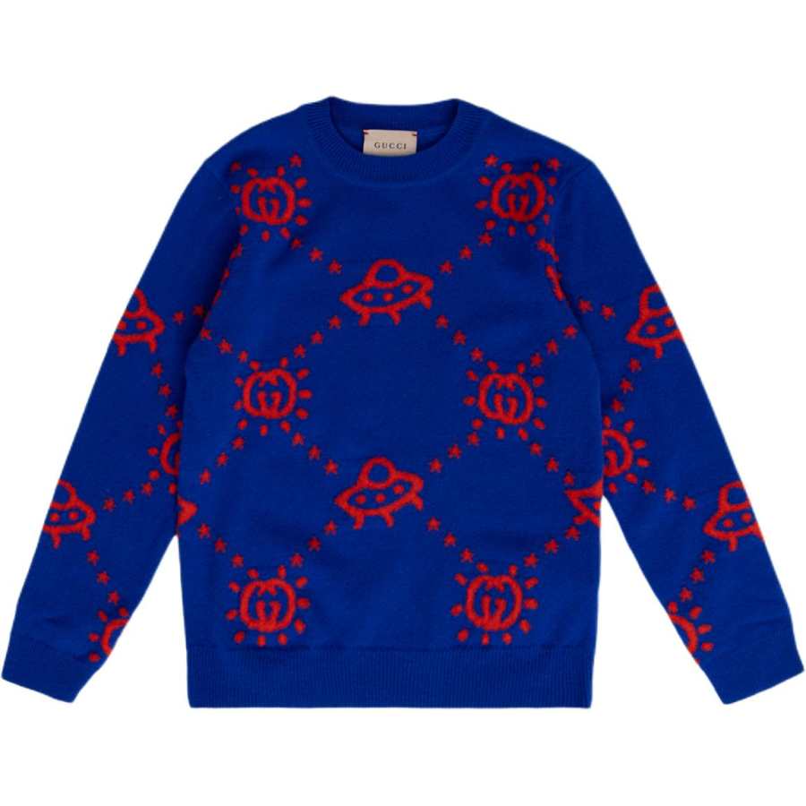 GUCCI GUCCI Kids Sweaters Crew Neck Moderate