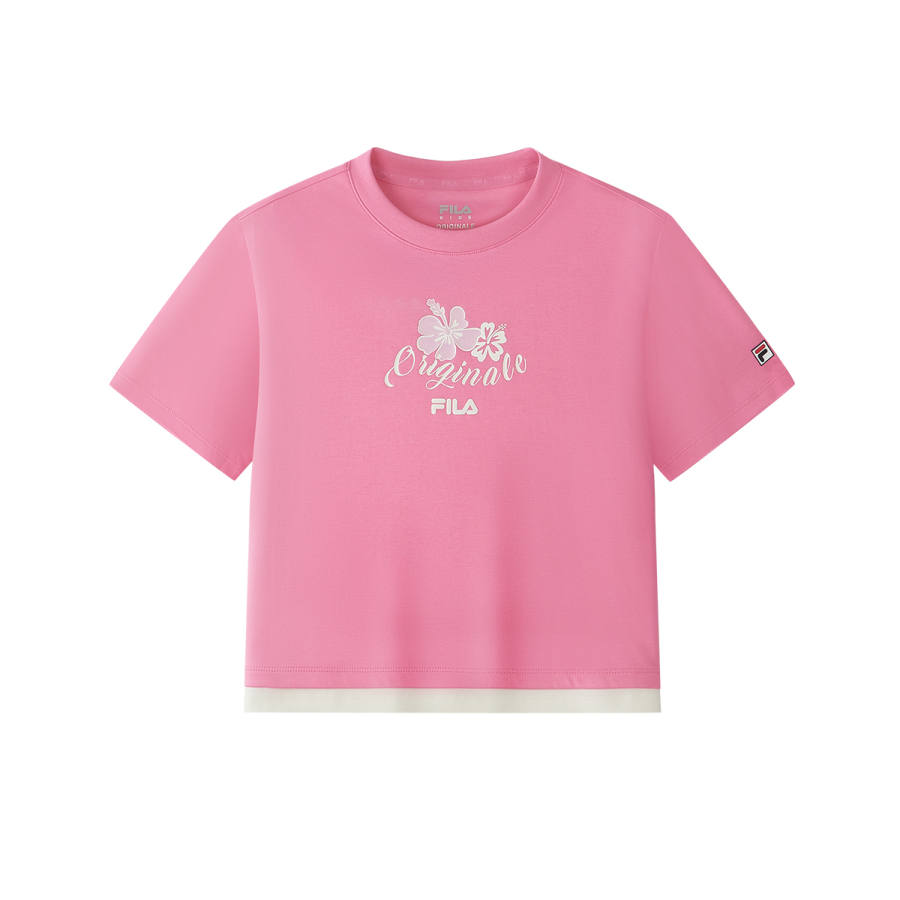 FILA KIDS T Shirts Crew Neck Moderate