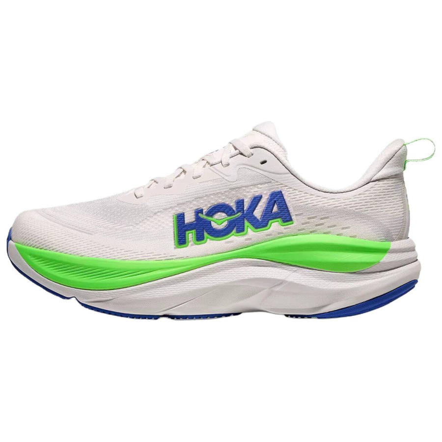 HOKA ONE ONE SKYFLOW Slip Resistant, Abrasion Resistant, Breathable, Support Running Shoes Men's White Green