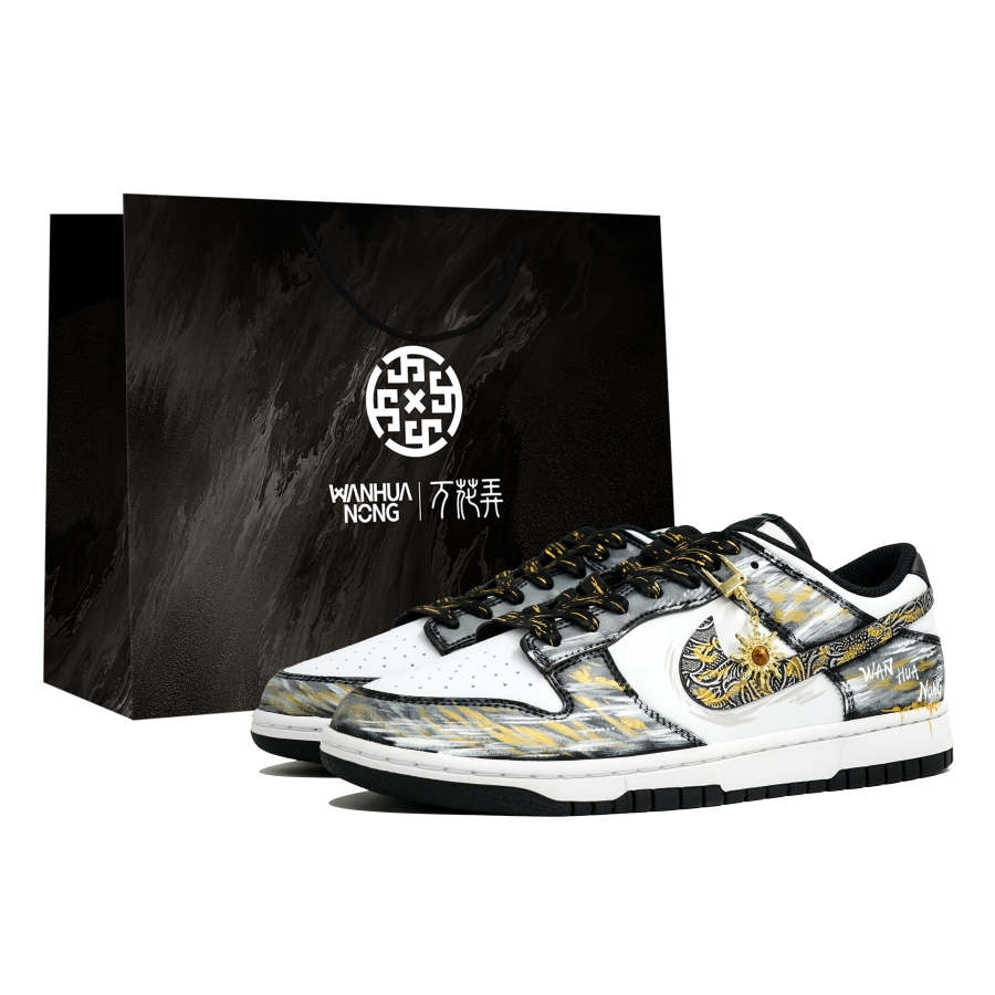 Nike Nike Dunk Wan Hua Nong, Shen Ling Pi Yu, Shopping Bag Slip Resistant Cushioning Abrasion Resistant Low top