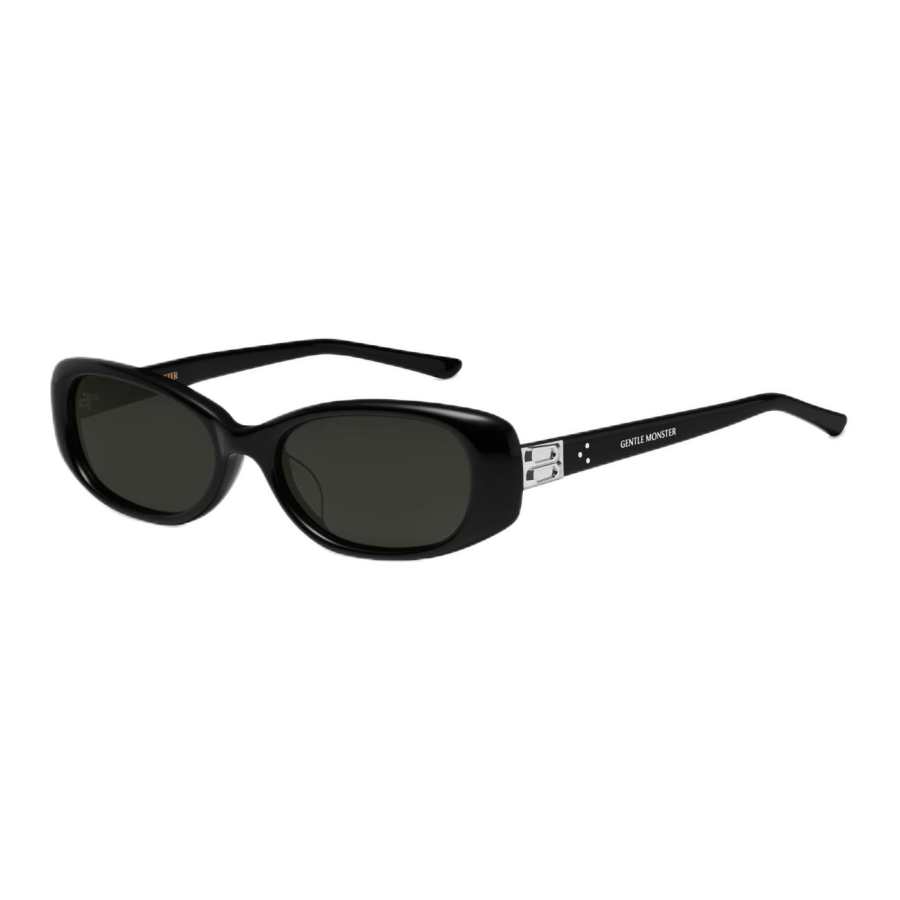 GENTLE MONSTER Acetate Square Sunglasses Unisex Black
