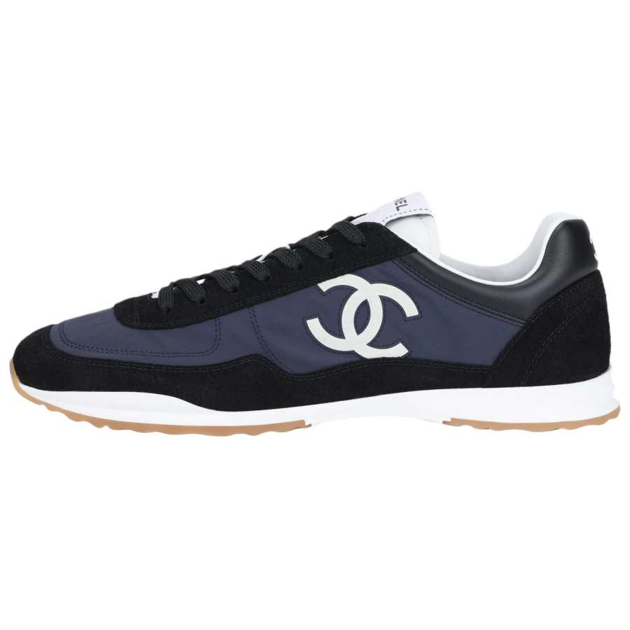 CHANEL 26P Suede Low top Casual Shoes 1cm Women's Dark Gray