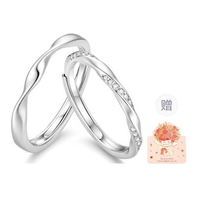 ZSY 925 Sterling Silver Couple Rings Unisex