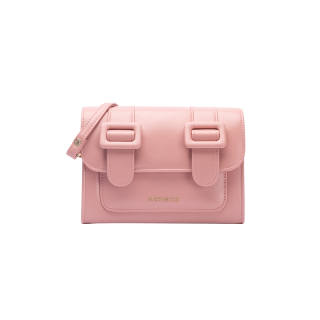 MERIMIES Niche Design Style PU Leather Cherry Palette Collection Shoulder Bag, Crossbody Bag Small Women's Baby Pink
