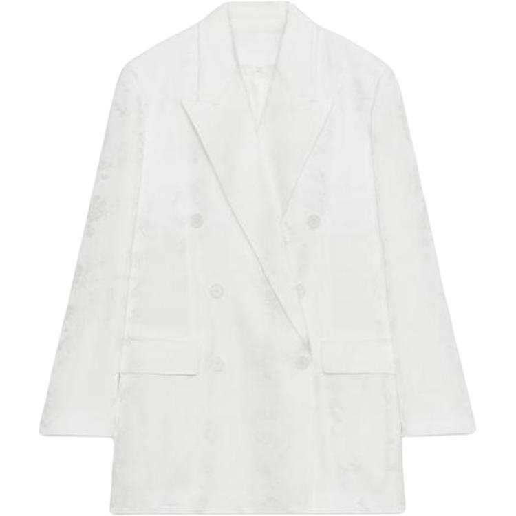 ZARA Business Suits Unisex White Suit Collar Moderate