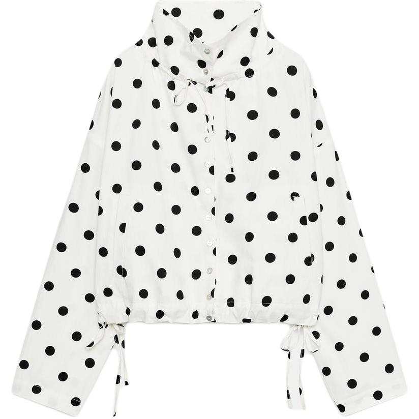 ZARA Jackets Women's Vanilla Black Stand Collar Moderate Other
