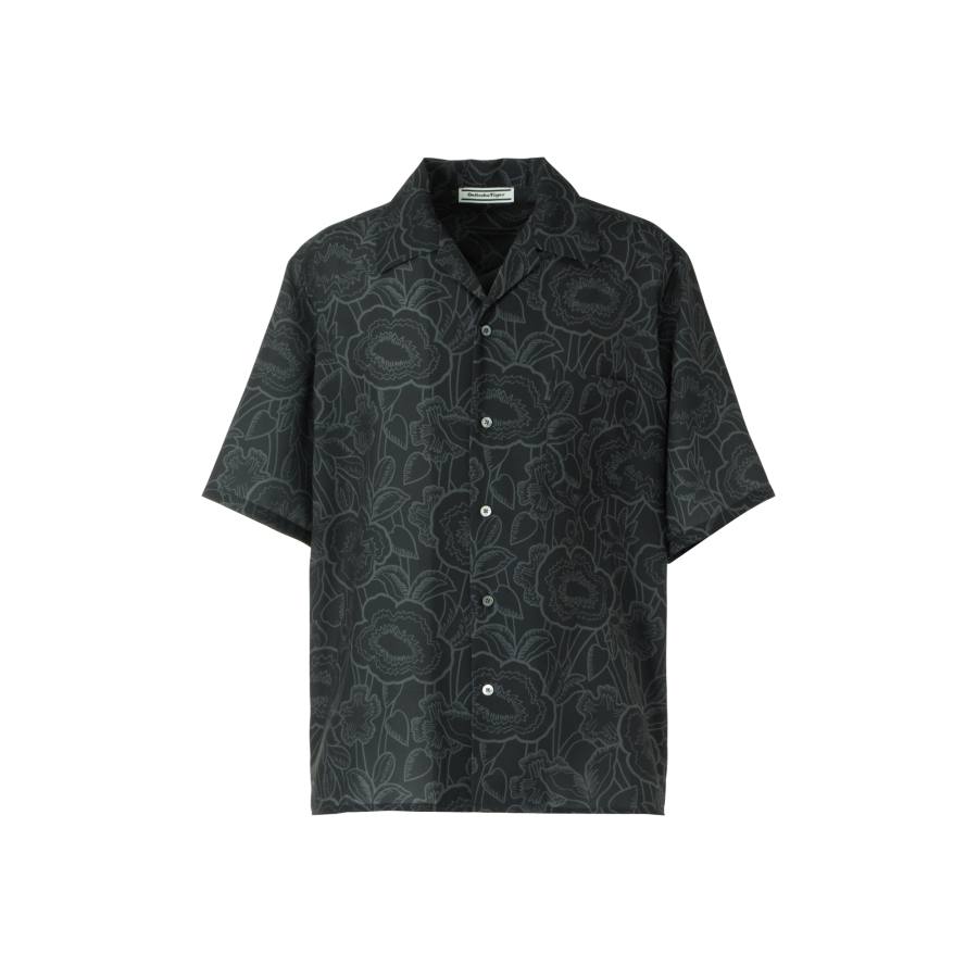 Onitsuka Tiger PRINTED SHIRT Men's Black/Ecru