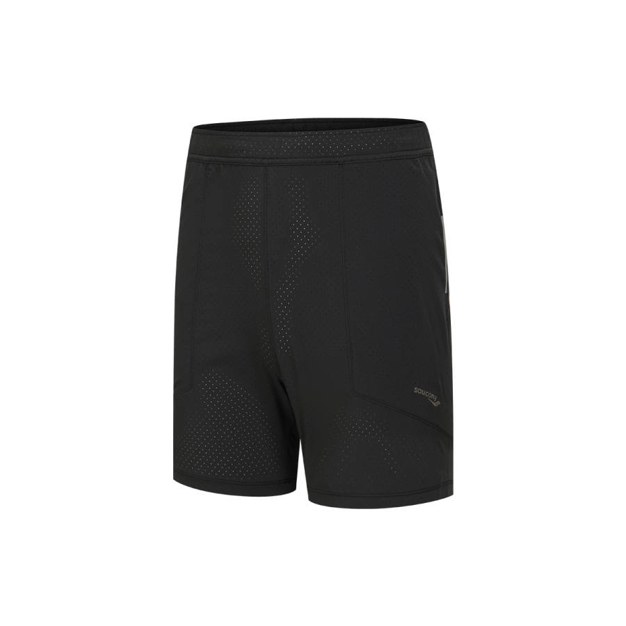 Saucony Sports Shorts Men's Jet Black Moderate