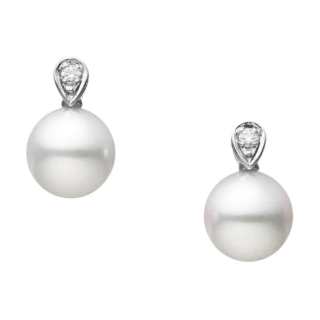 MIKIMOTO Earrings Unisex White Gold