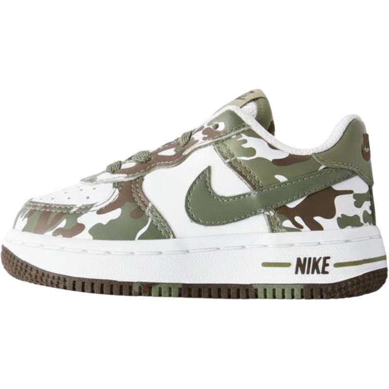Nike Nike Air Force 1 Abrasion Resistant Breathable Low top Toddler Shoes White Green Infant And Toddler