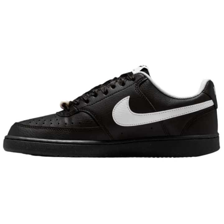 Nike Nike Court Vision Synthetic Leather Support Low top Skateboard Shoes Women's Black
