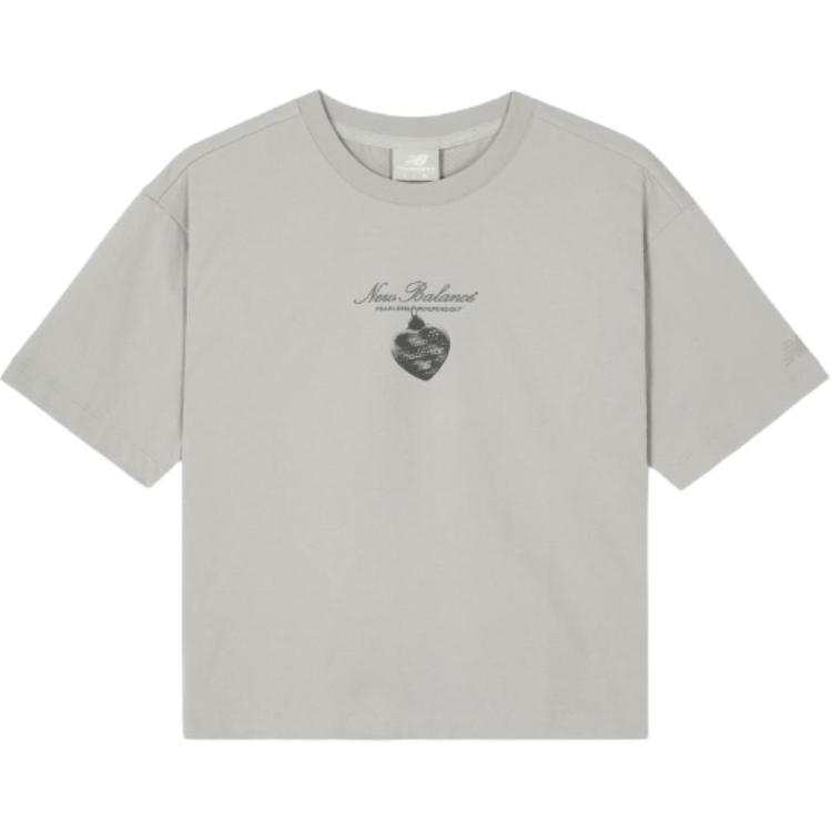 New Balance New Balance T Shirts Women's Light Gray Crew Neck