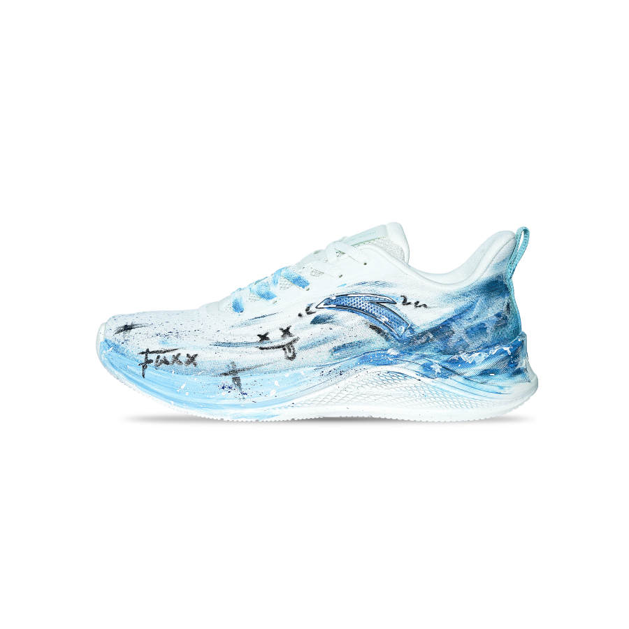 Anta Fabric Casual Physical Fitness Test & Exam City Commuting Running Shoes Men's Blue White