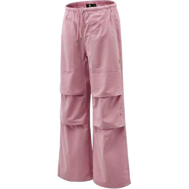 Converse Casual Pants Women's Pink Moderate Straight Fit Pants