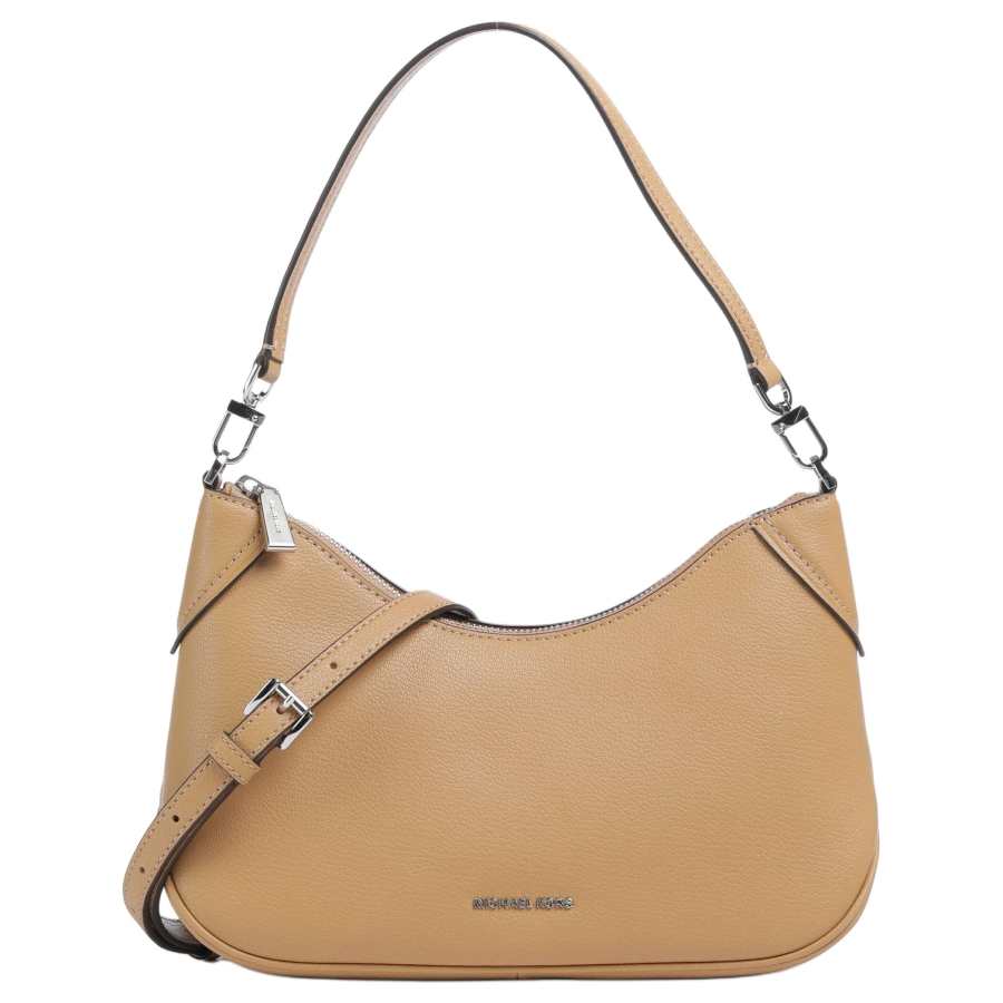 MICHAEL KORS MICHAEL KORS Jet Set Split Cow Leather Shoulder Bag Medium Women's Peanut