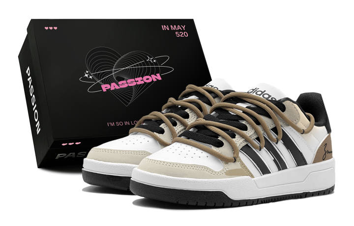 Adidas Adidas ENTRAP Preppy Style,Mocha Starry Night,Retro Patchwork,Trendy Versatile,Lover's Collection Low top
