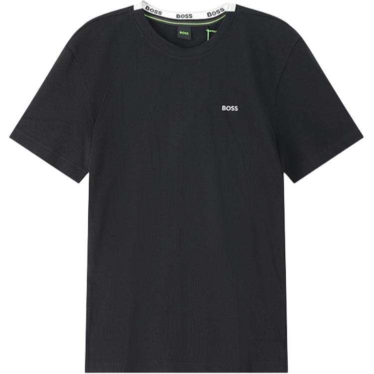 HUGO BOSS T Shirts Men's Black Crew Neck Moderate