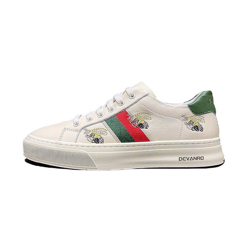 Devanro Devanro Top Grain Cow Leather Low top Skateboard Shoes Men's