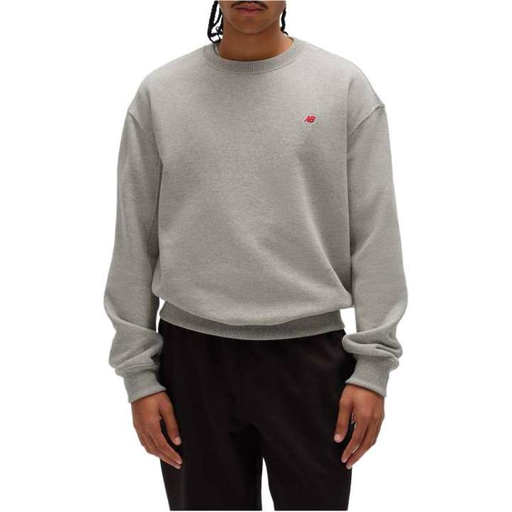 New Balance New Balance Sweatshirts Men's Gray Crew Neck Moderate