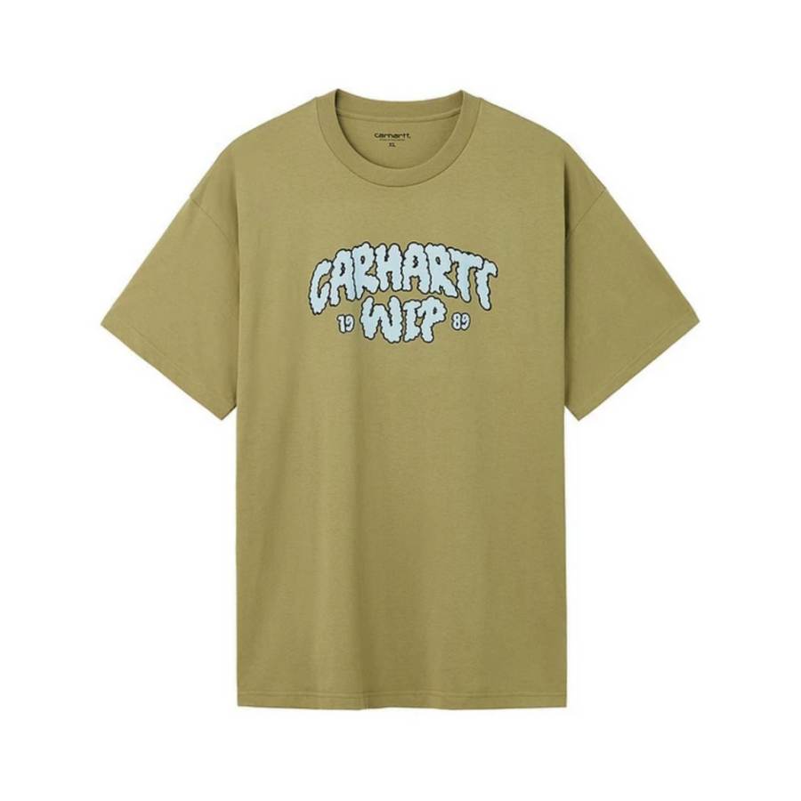 Carhartt WIP T Shirts Men's GRD/Green Crew Neck Moderate