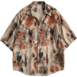 Lnga Landgre Shirts Men's Image Color Lapel Thin Hawaii