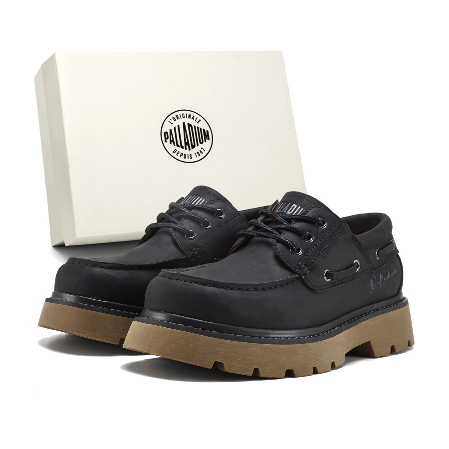 Palladium Loafers Men's Black/Yellow Brown/Brown