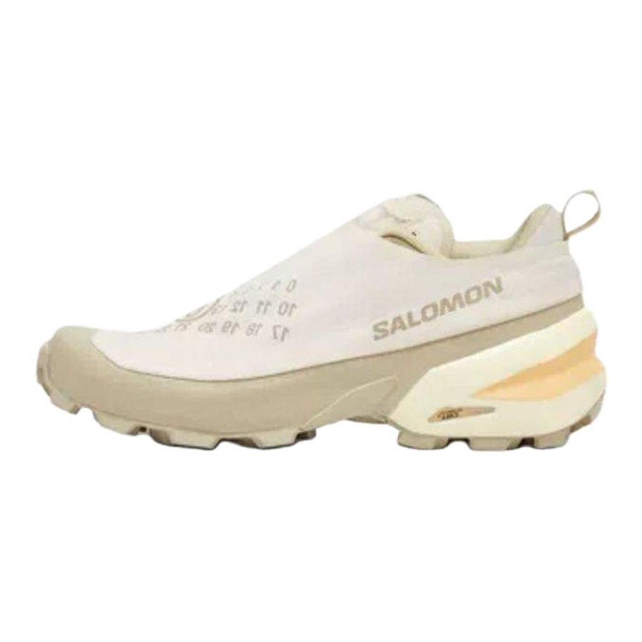 MM6 Maison Margiela x SALOMON Collaboration Crossdust Low top Casual Shoes Women's Vanilla & Yellow