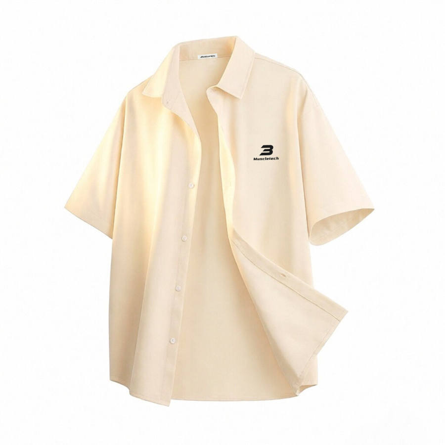 MUSCLETECH MUSCLETECH Shirts Unisex Lapel Thin Workwear