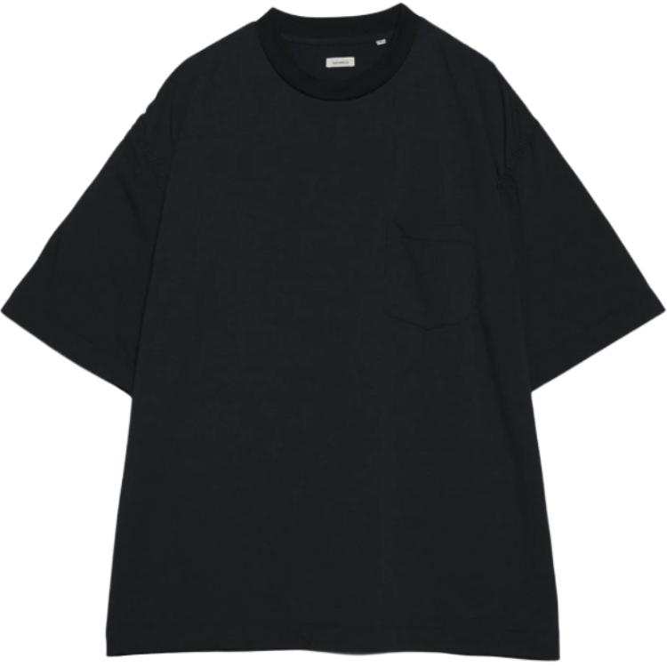 Nanamica T Shirts Men's Black Crew Neck Moderate Straight Fit