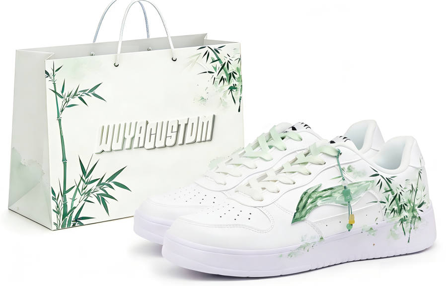 Li-Ning Li Ning Floating Boat Cushioning Abrasion Resistant Low top Skateboard Shoes Men's White Green