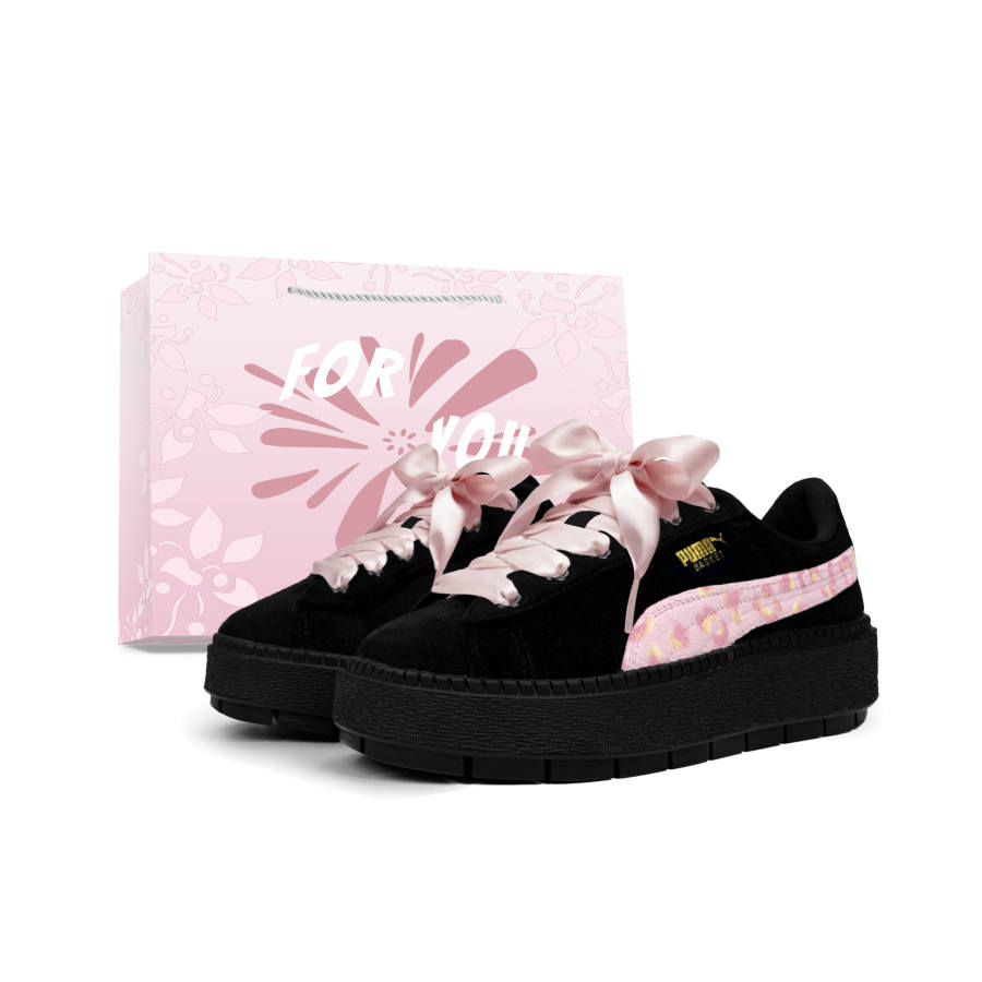 PUMA Platform Trace Slip Resistant, Abrasion Resistant, Height Increasing Skateboard Shoes Women's