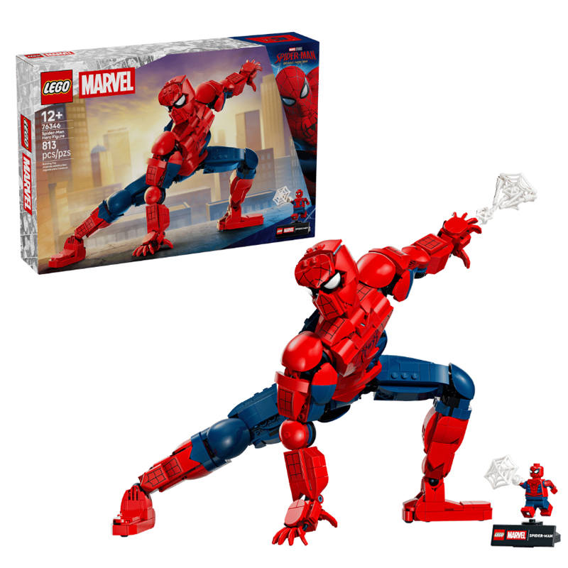LEGO LEGO x MARVEL Spider Man Hero Doll Plastic Building Blocks 813pcs 76346