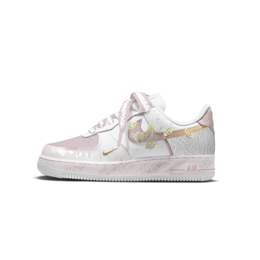 Nike Nike Air Force 1 07 Essential Low top Skateboard Shoes Women's White Pink