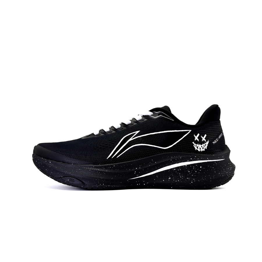 Li-Ning Li Ning Red Hare 9 Textile Cushioning Abrasion Resistant Low top Racing City Commuting Running Shoes Men's Black White