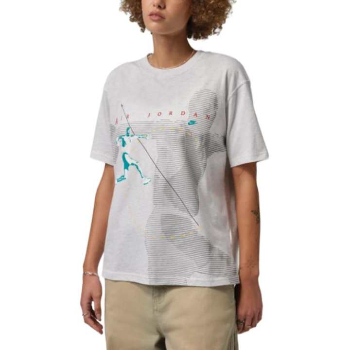 Jordan Jordan Flight T Shirts Women's White Crew Neck