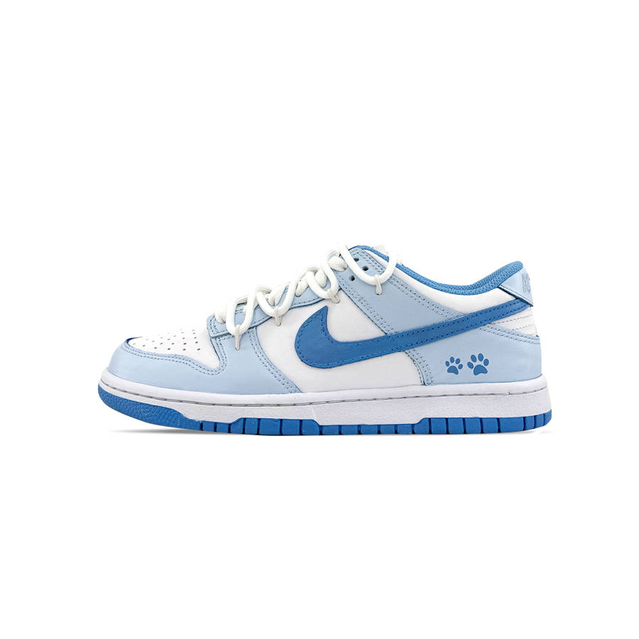 Nike Nike Dunk Ice Blue Niao Leather Low top Kids' Skateboarding Shoes Blue Unisex