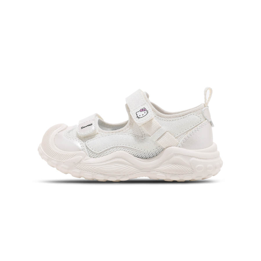 Sanrio x Hello Kitty Synthetic Leather, Textile Anti Kick Lightweight Cushioning Low top Children's Sandals Kids'