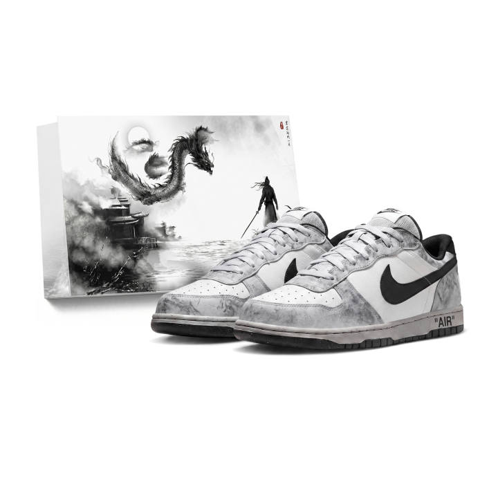 Nike Nike Big Gown, Space Exploration, Cosmic Extinction Slip Resistant Abrasion Resistant Low top Skateboard Shoes Men's