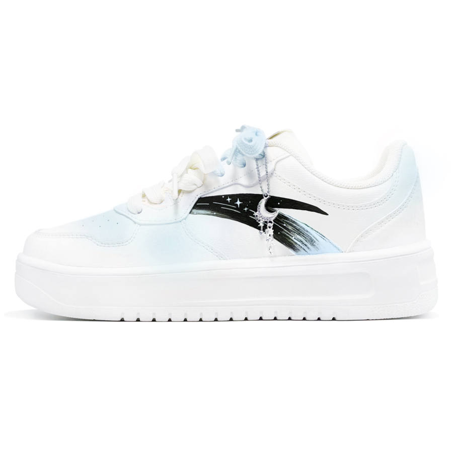 Anta Blue Lover, First Culture Synthetic Leather Low top Skateboard Shoes Men's Blue White