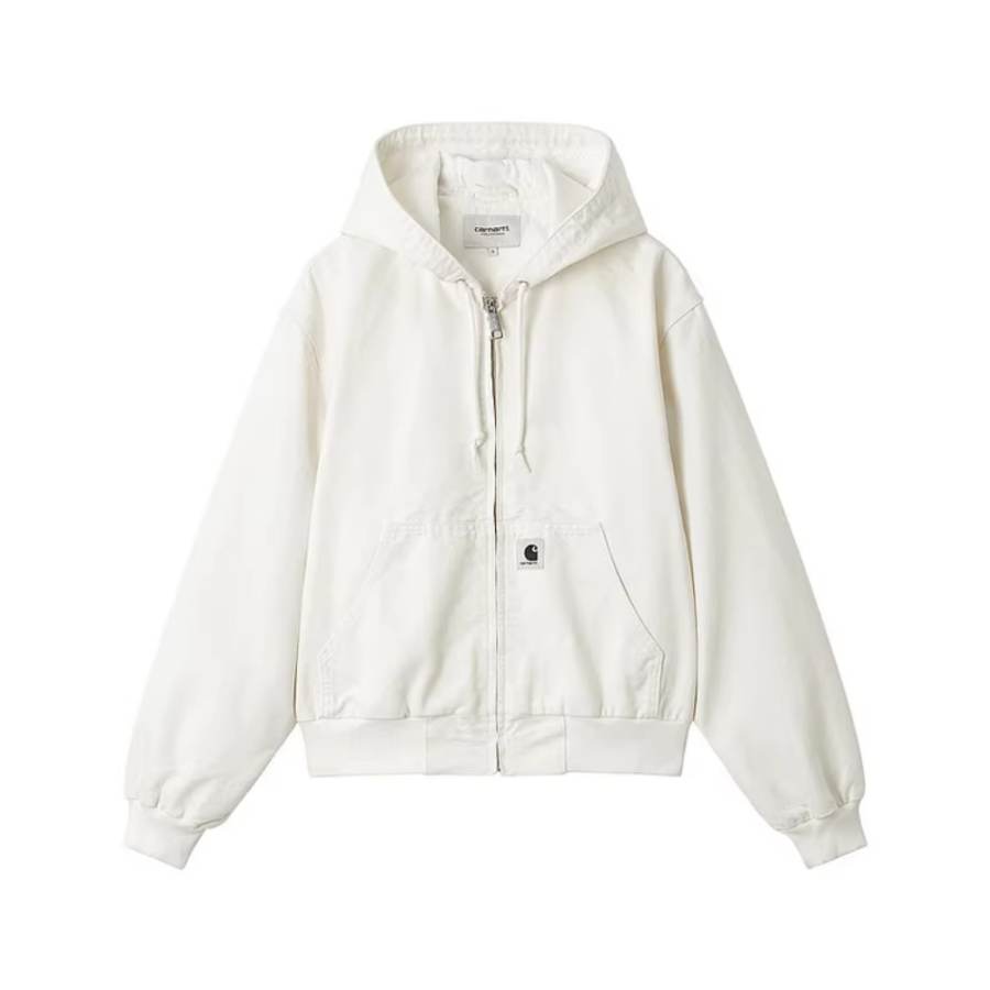 Carhartt WIP Jackets Women's IVX/Ecru Hooded Non Detachable Moderate